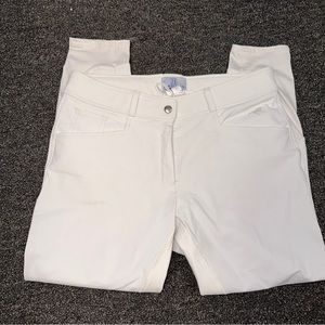 Horse Riding Equestrian Breeches Pants White 32R Hadley by SmartPak Full Seat